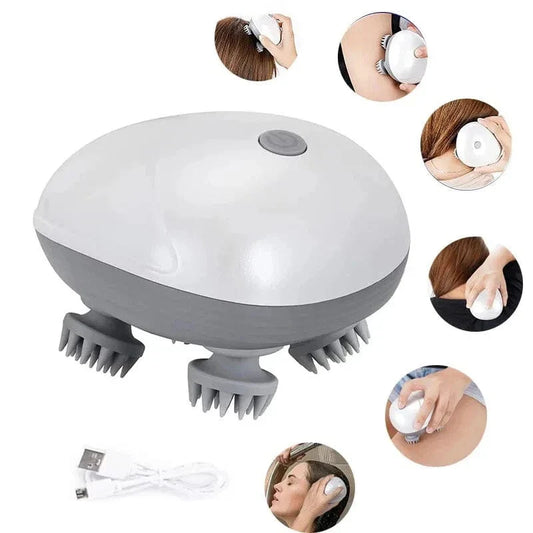 Electric Scalp & Body Massager – Stress Relief for Head, Neck & Shoulders